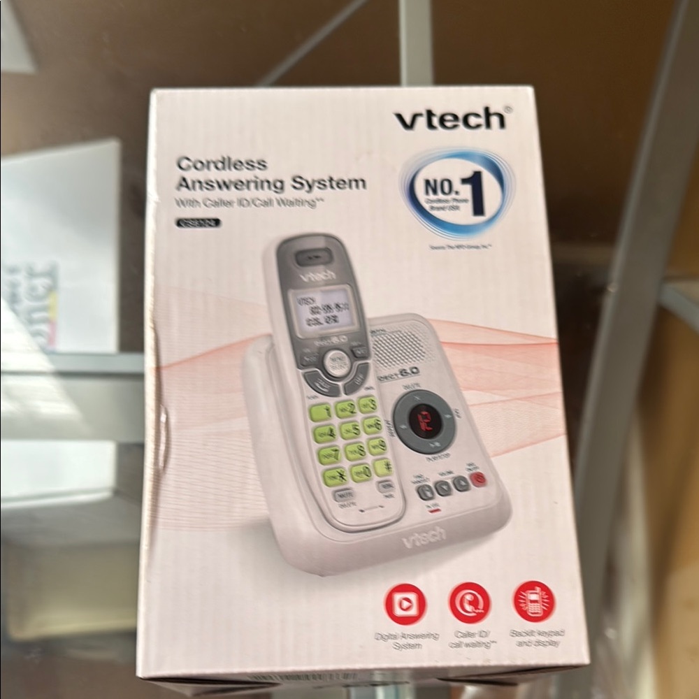 White Cordless VoIP Home Phone System